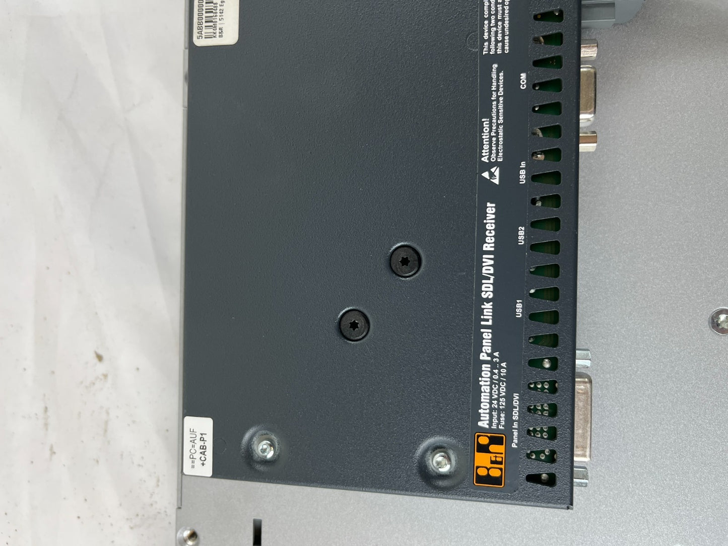 B&R Automation Panel AP933 TFT LCD 18.5" w/ SDI DVI Receiver 5AP933.1855-00