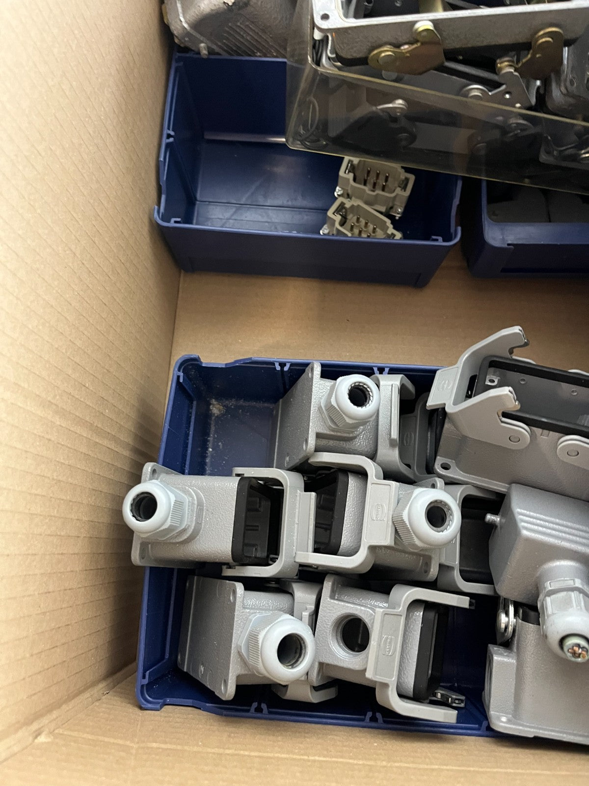 Wieland Harting Industrial Connector Lot Heavy Duty Housings Inserts Used Spares