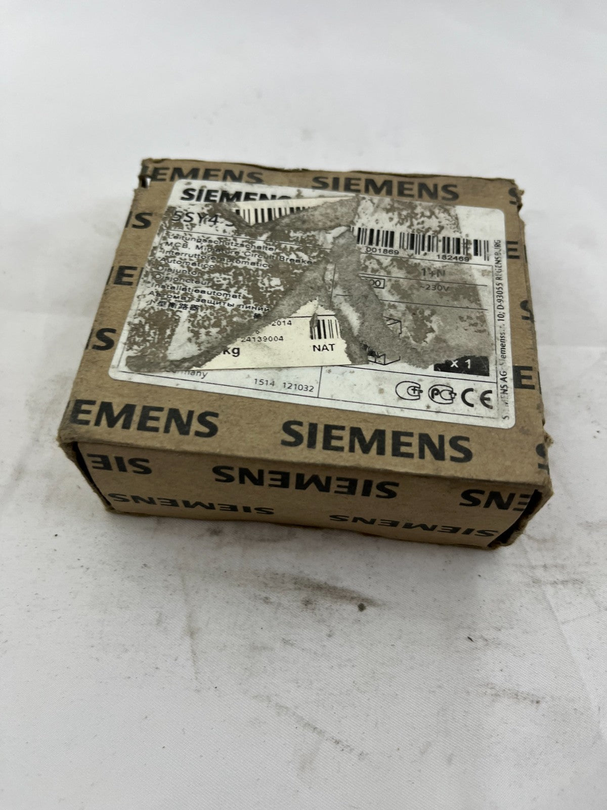 Siemens 5SY45 MCB Miniature Circuit Breaker 1+N 4A C-Curve 230V New Germany
