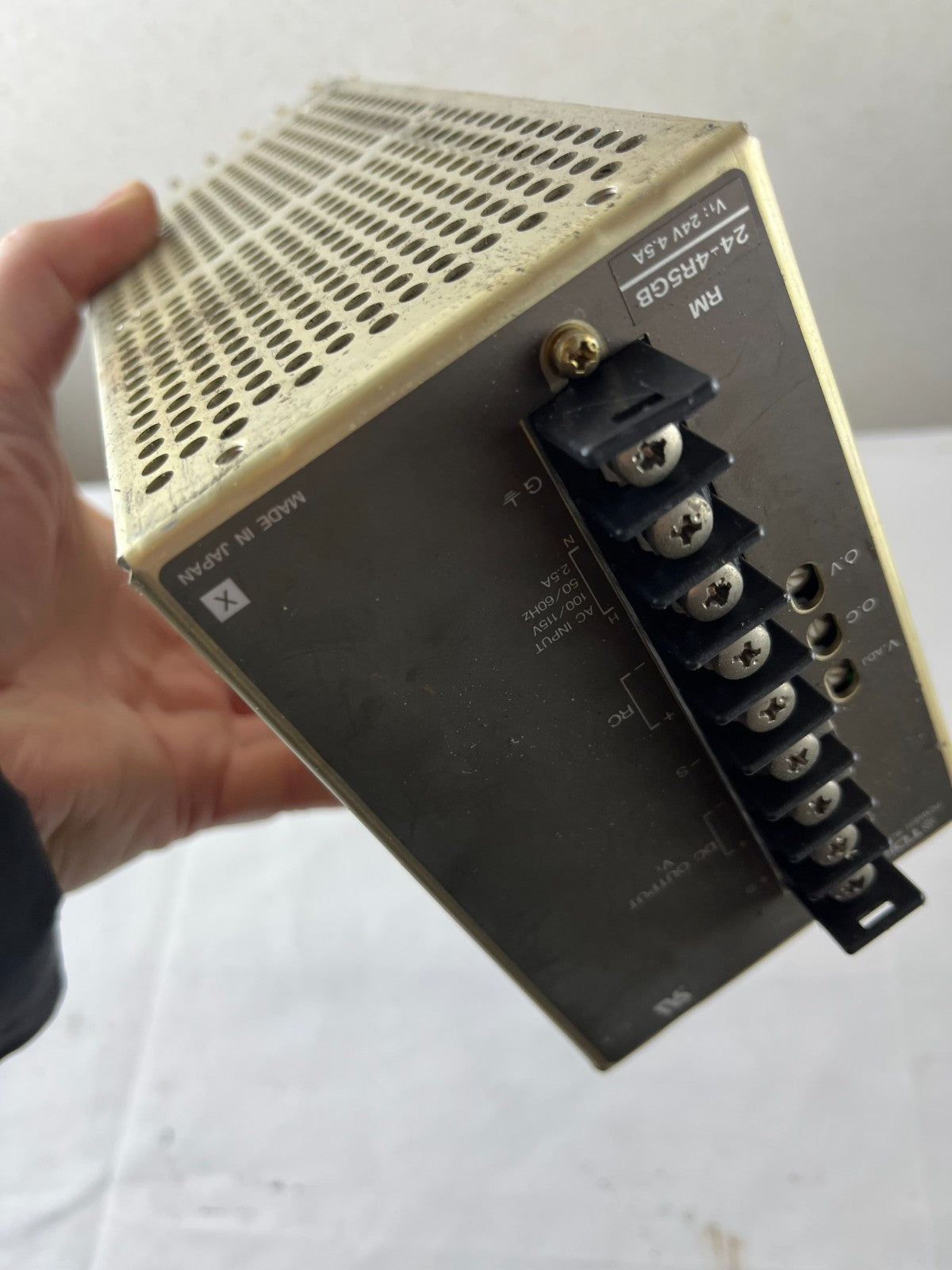 TDK RM24-4R5GB Power Supply 24V DC 4.5A 100–115V AC Input Used Japan Spare