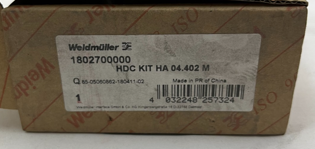 Weidmüller HDC KIT HA 04.402 M Heavy Duty Connector Set 4-Pole 16A 400V M20