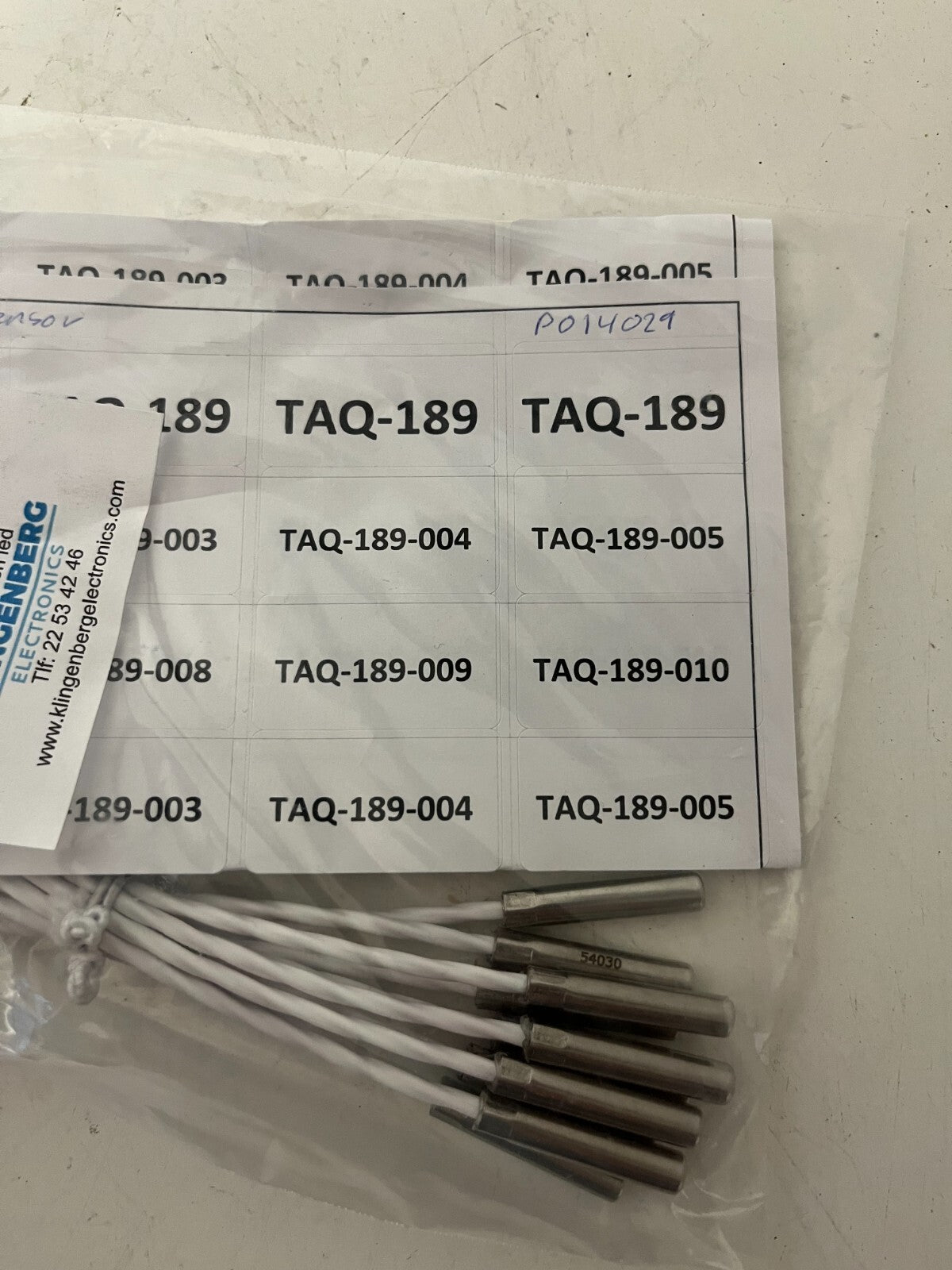 Lot of 10x Klingenberg PT100 Sensors 2xLed Ø6x30mm 145mm Teflon New Unused