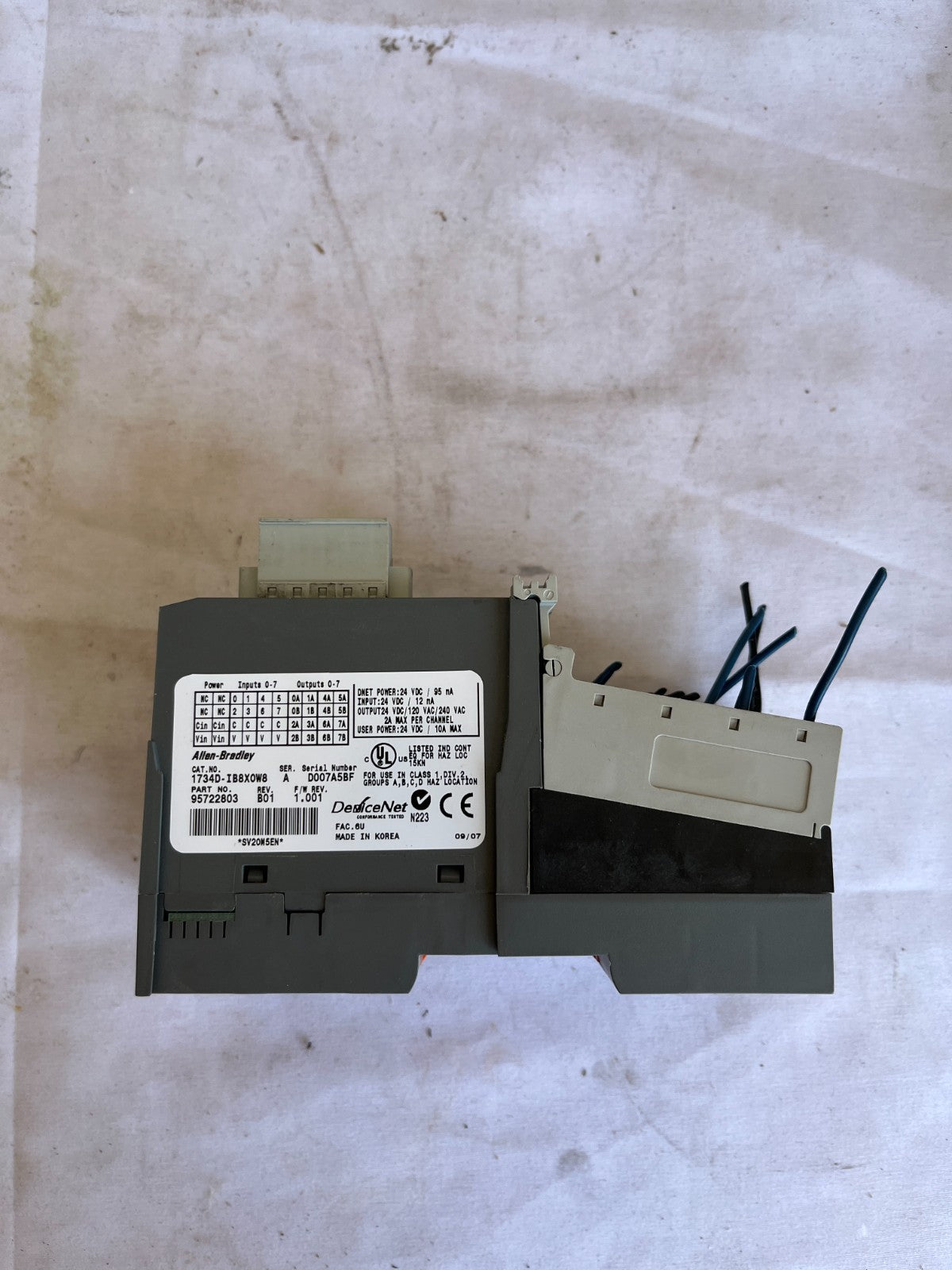 Allen-Bradley 1734D-IB8XOW8 Point I/O DeviceNet Module Used Tested Working Fine