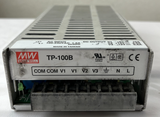 Mean Well TP-100B Triple Output Switching Power Supply 5V 10A 12V 4A -12V 0.6A