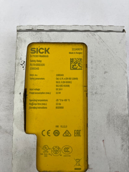 SICK RLY3-OSSD100 Safety Relay 24VDC Cat4 PL e SIL3 Expansion Module New In Box