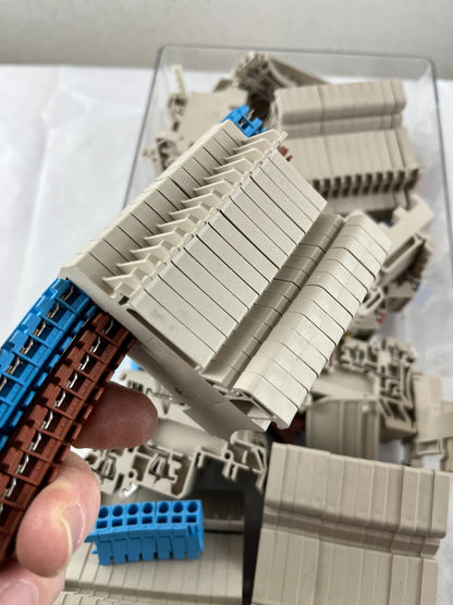 DIN Rail Terminal Block Lot Weidmuller ZDK 2.5 Used Working Industrial Mixed