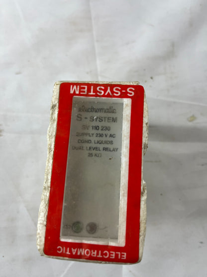 Electromatic SV 110 230 S-System Dual Level Relay 230VAC 25kΩ New in Box Spare