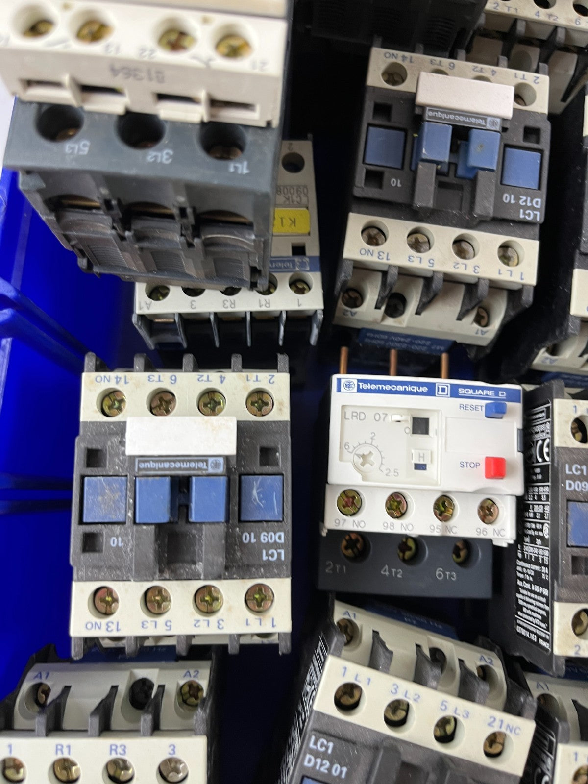 Telemecanique TeSys D Motor Contactors And Overload Relay Lot 18–20pcs Used