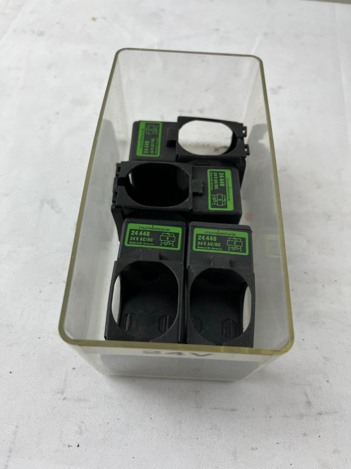 Lot 4x Murr Elektronik 24448 Solenoid Valve Coil Housings 24V AC/DC DIN 43650