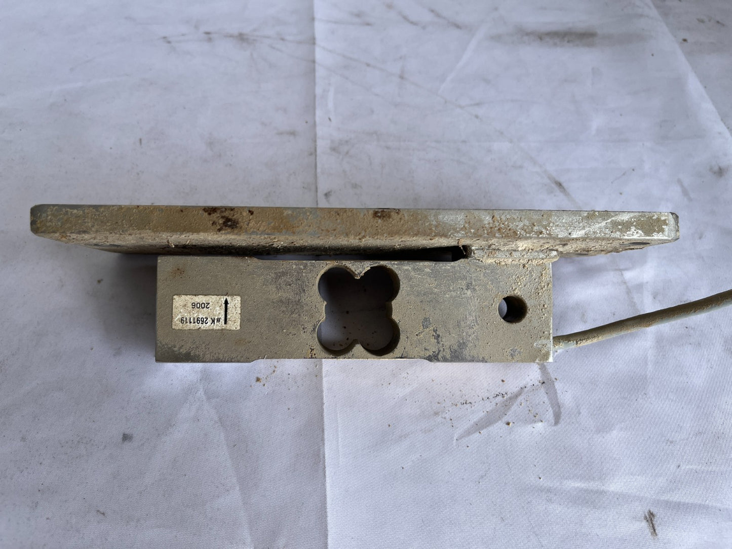 Hbm Pw15Ac3mr/30Kg Single Point Load Cell On Base 30Kg Used Working Spare Unit