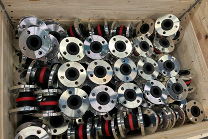 Elaflex Rotring DN40 PN16 Rubber Expansion Joint – Compensator, 1½", Red Band