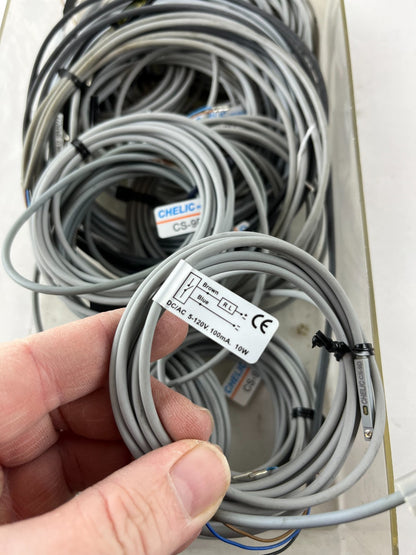 Proximity Sensor Cable Lot Chelic CS-9D Magnetic Switch Used Working Industrial