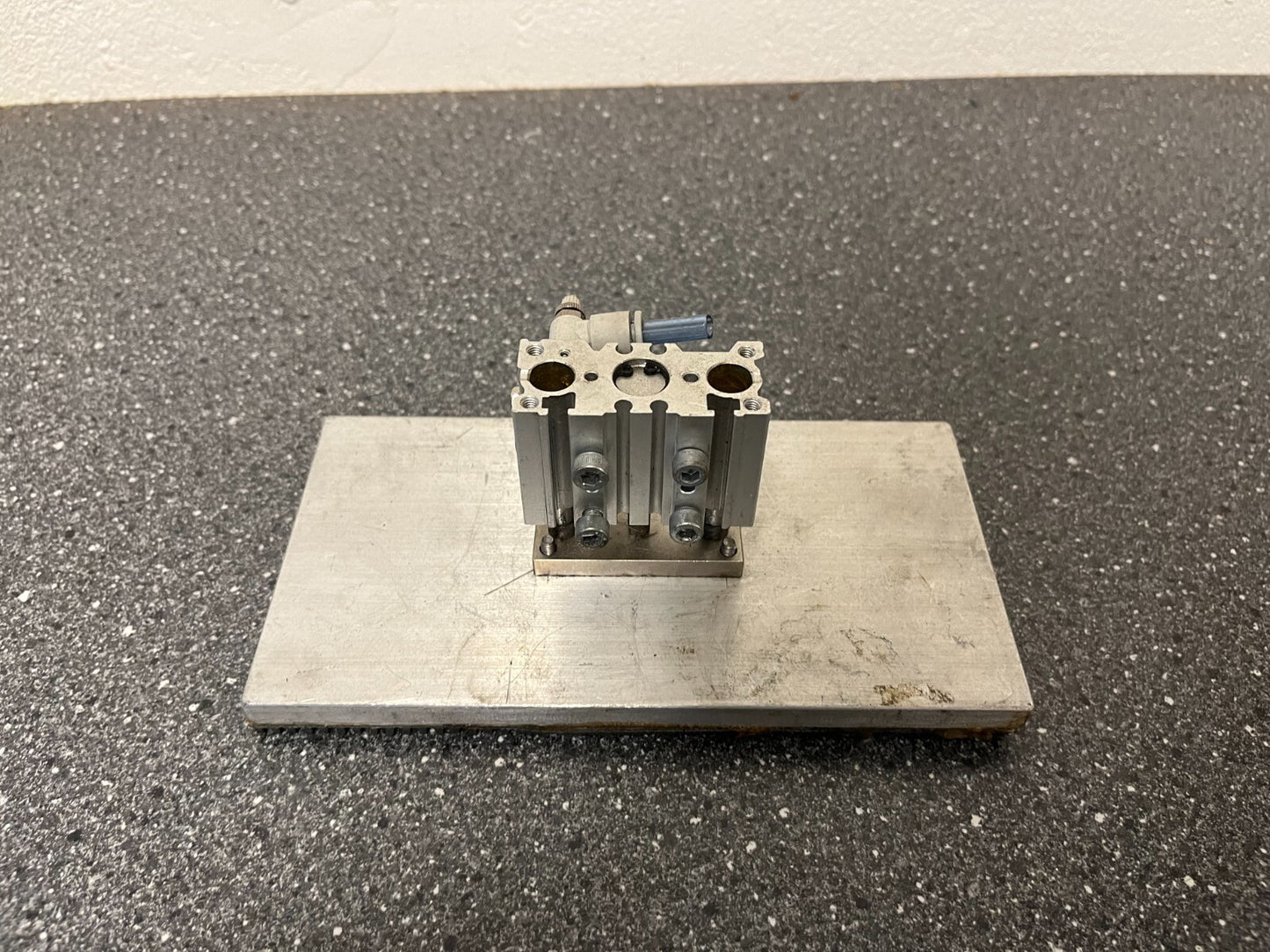 Pneumatic Gripper/Clamp with Mounting Base - Used, Fully Functional