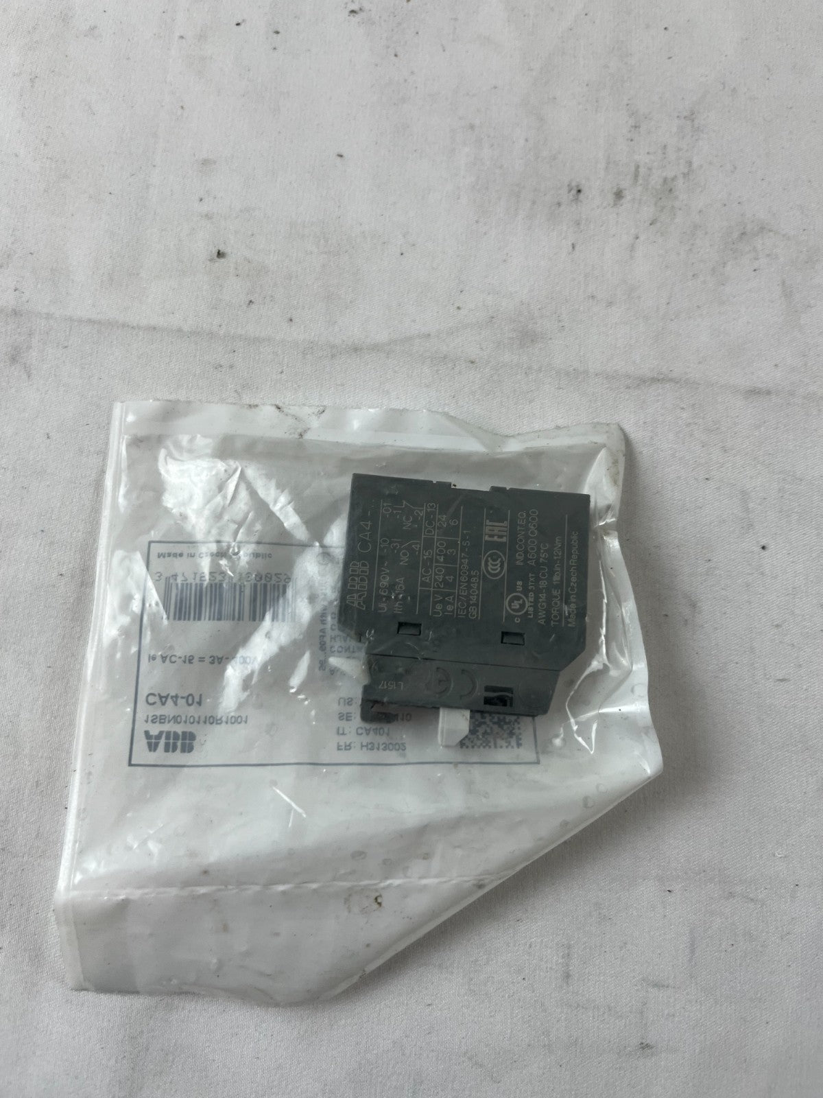 ABB CA4-01 Auxiliary Contact Block 1SBN010110R1001 1NO New Sealed Unit