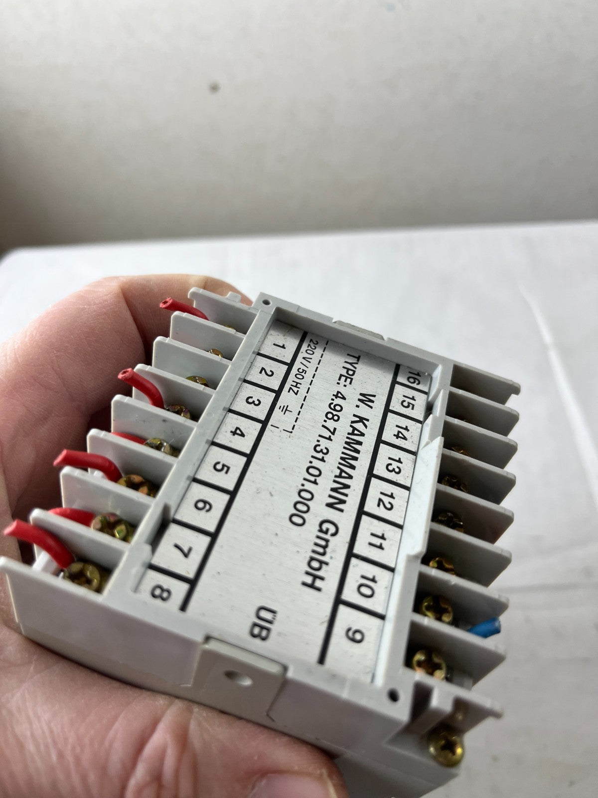 W. KAMMANN GmbH 4.98.71.31.01.000 Relay / Interface Module 220 V 50 Hz Used