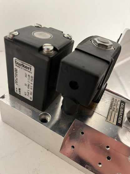 Bürkert Fuel Inlet Manifold Block 5x Solenoid Valves 24VDC Stainless Used