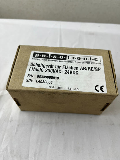 Pulsotronic 08349005010 NEW Flat Sensor Control Unit 230VAC 24VDC Germany Made