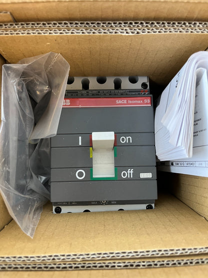 ABB SACE Isomax S3N 160A 3 Pole MCCB Circuit Breaker T3S-S3 New In Box