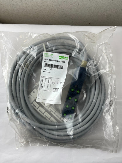 Murr Elektronik 8000-88010-3571000 Exact8 M8 Distribution Cable 8×M8 3-Pin 10m