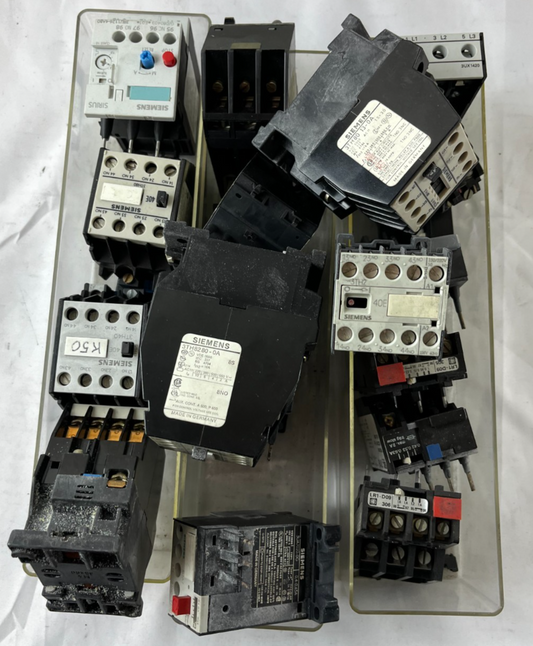 Siemens Contactor Overload Relay Lot 3TH 3UA 3UX Industrial Mixed Units Used