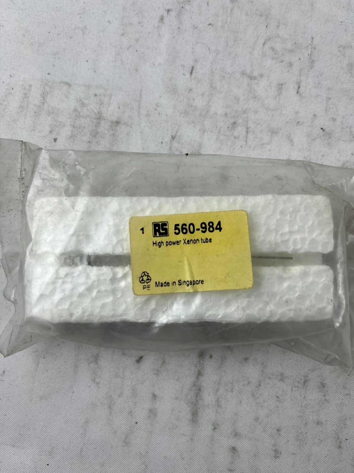 RS 560-984 High Power Xenon Flash Tube Lamp Strobe New Old Stock Spare Unit