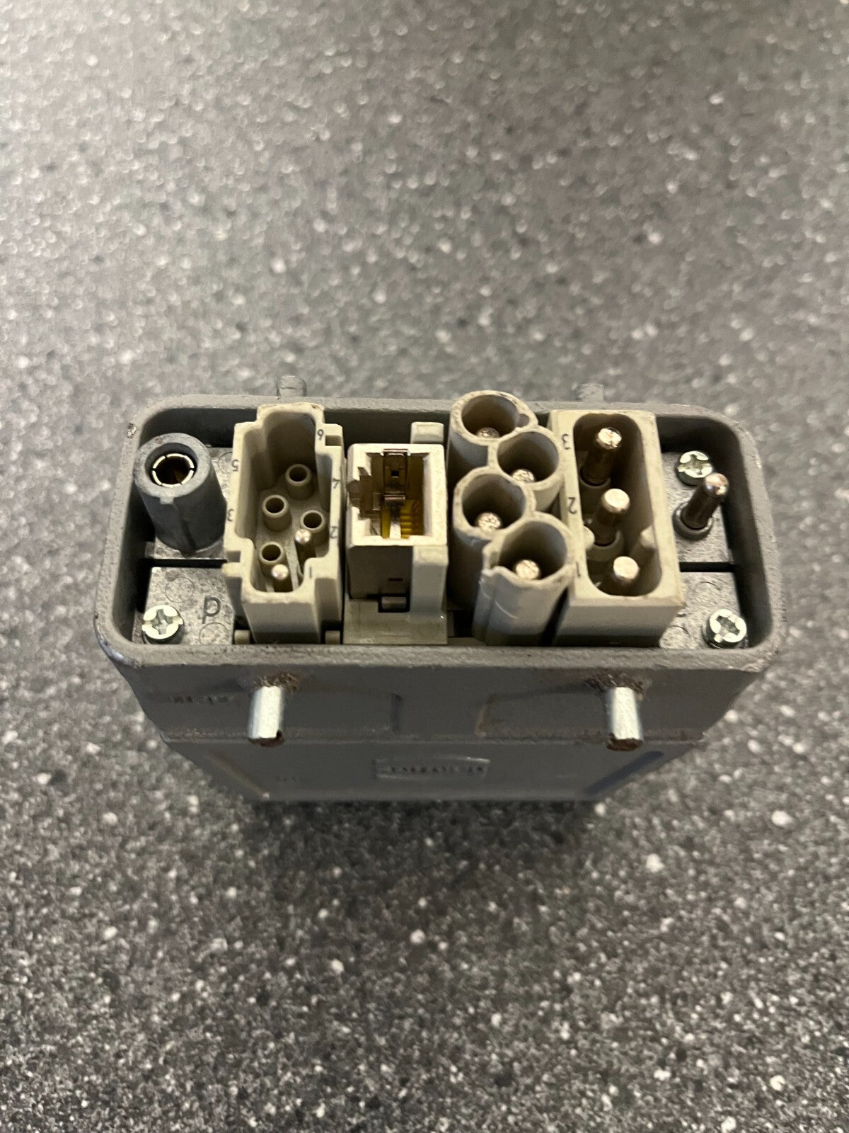 Harting Han Industrial Connector with Mixed Power & Data Modules - Used