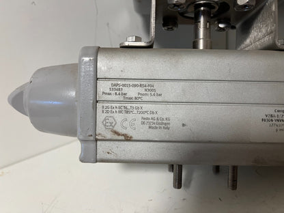 Festo VZBA-1/2"VW-63-T-22-F0304-V4V4T-PS15-R-90-4-C + SRBC-CA3-YR90-MWA-1W