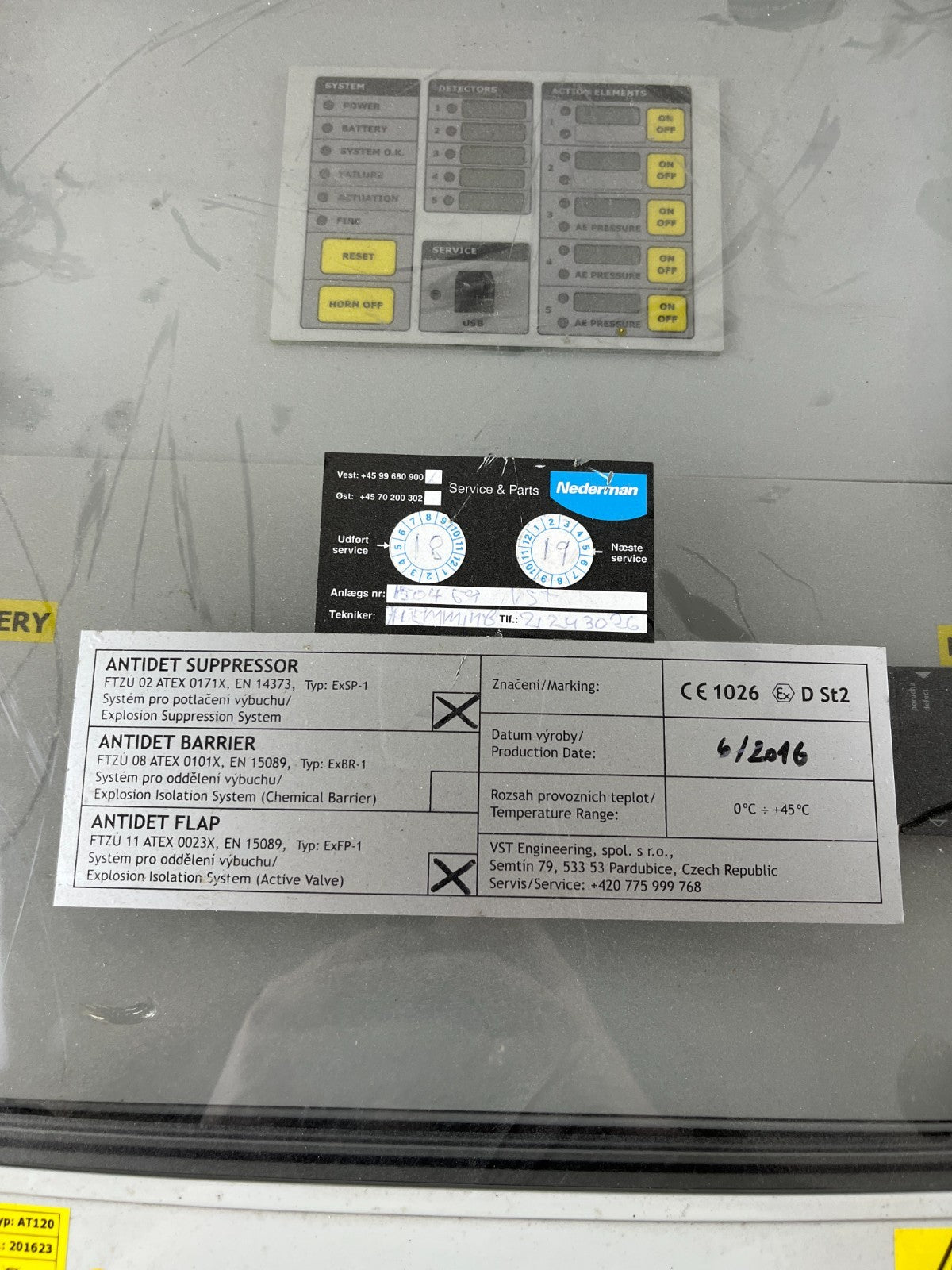 Speltec AT120 Explosion Protection System Control Panel ATEX IP65 Working
