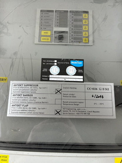Speltec AT120 Explosion Protection System Control Panel ATEX IP65 Working