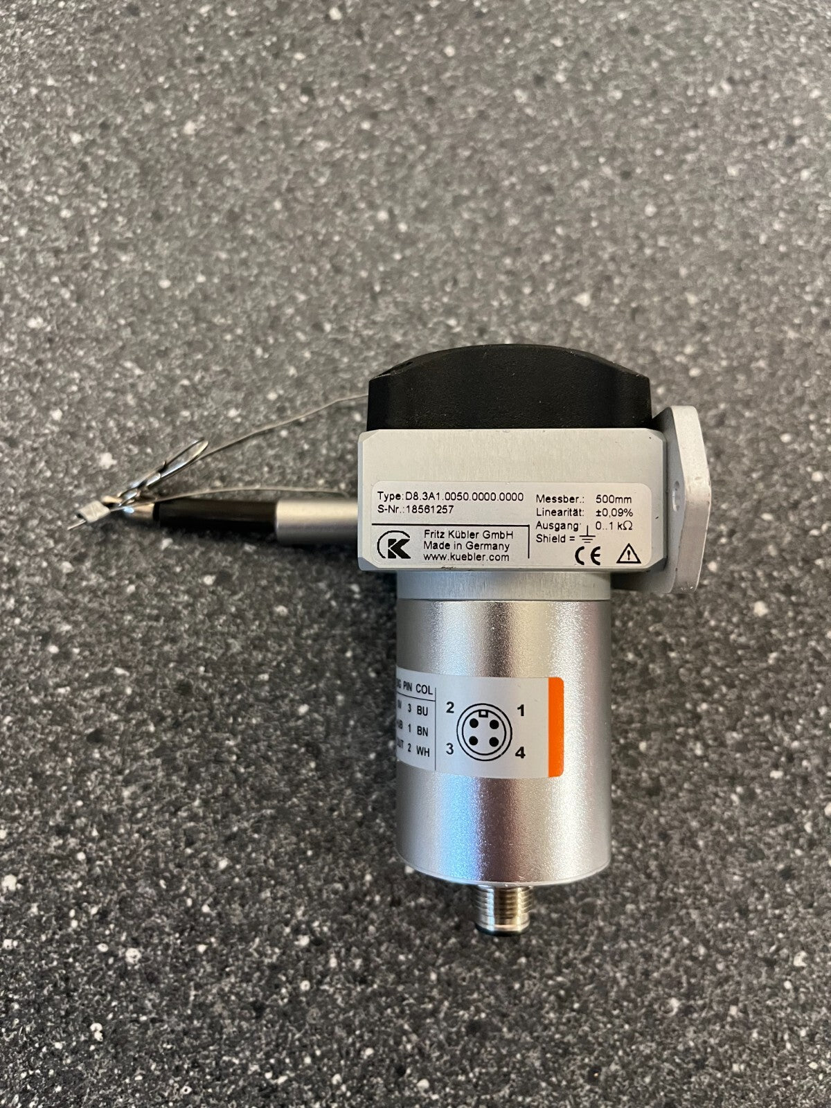 Kübler D8.3A1.0050.A333.0000 Draw Wire Encoder 500mm - Used, Excellent Condition