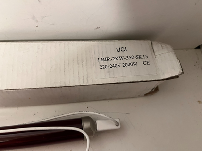 New Infrared Heating Lamp JRIR-2KW-350-SK15 220-240V 2000W – Unused, Boxed