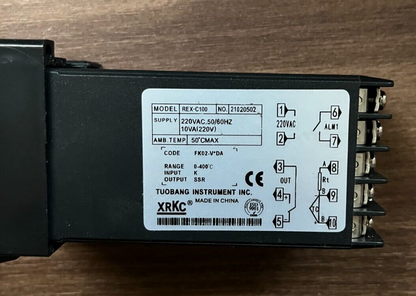 XRKC REX-C100 Digital PID Temperature Controller 220V AC, Model REX-C100
