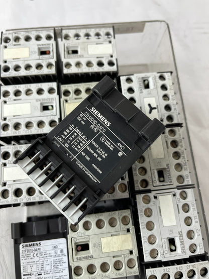 Siemens SIRIUS Contactor Relay Lot 13pcs 3TF2001 3TH2040 3TH Series Mixed Used