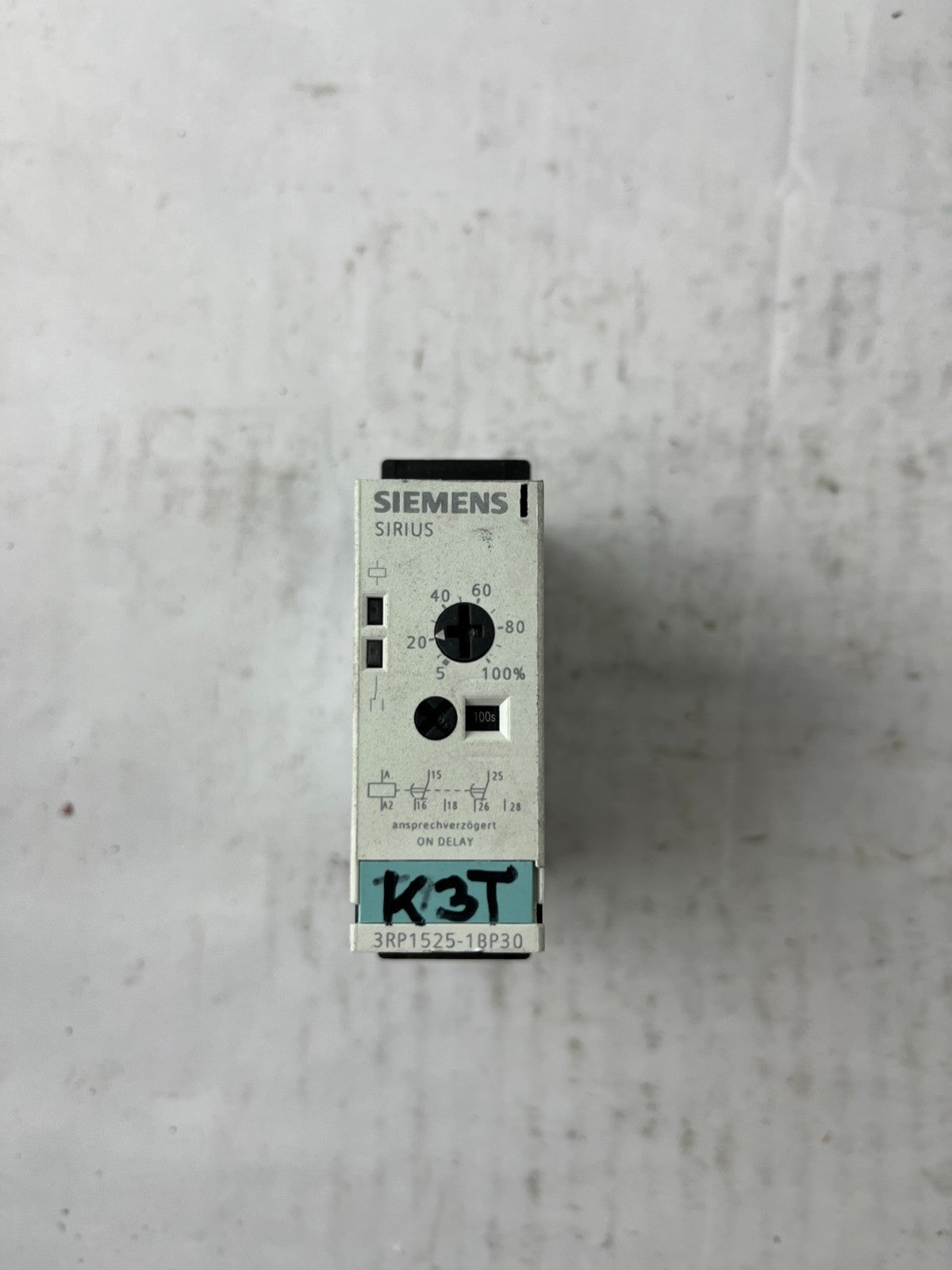 Siemens Sirius 3RP1525-1BP30 Timer Relay On Delay 24V 0.1-100s Used Spare Unit