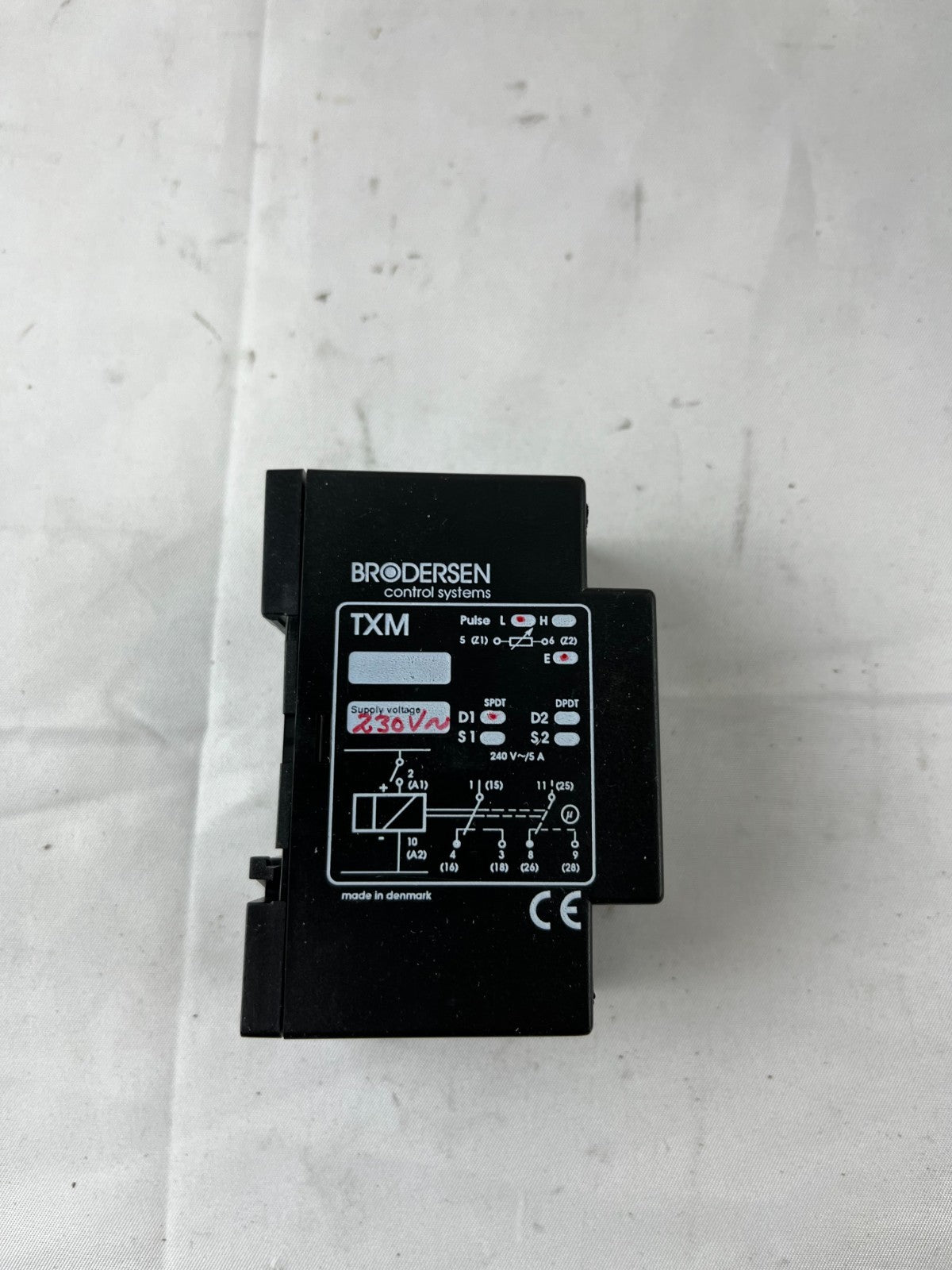 Brodersen UNIC TXM Timer Relay Module 230V AC Multifunction DIN Rail Used
