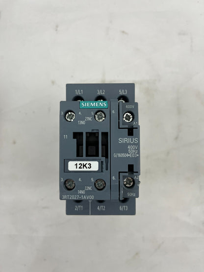 Siemens SIRIUS 3RT2027-1AV00 Contactor, 3-Pole, 32A, 400V 50Hz, Elevator Motor