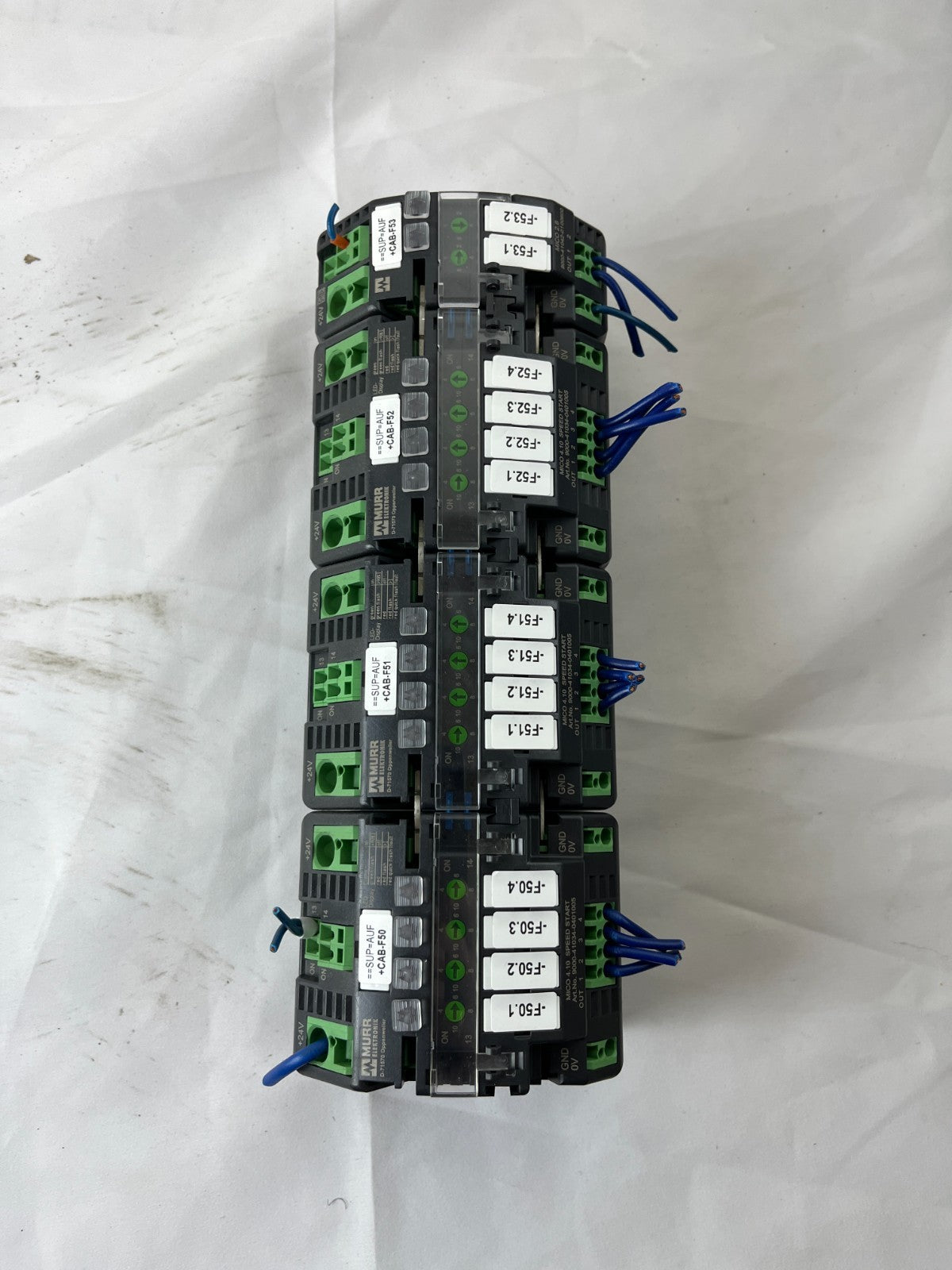 Lot of 4x Murr Elektronik D-71570 Relay Interface Modules 24VDC DIN Rail Used
