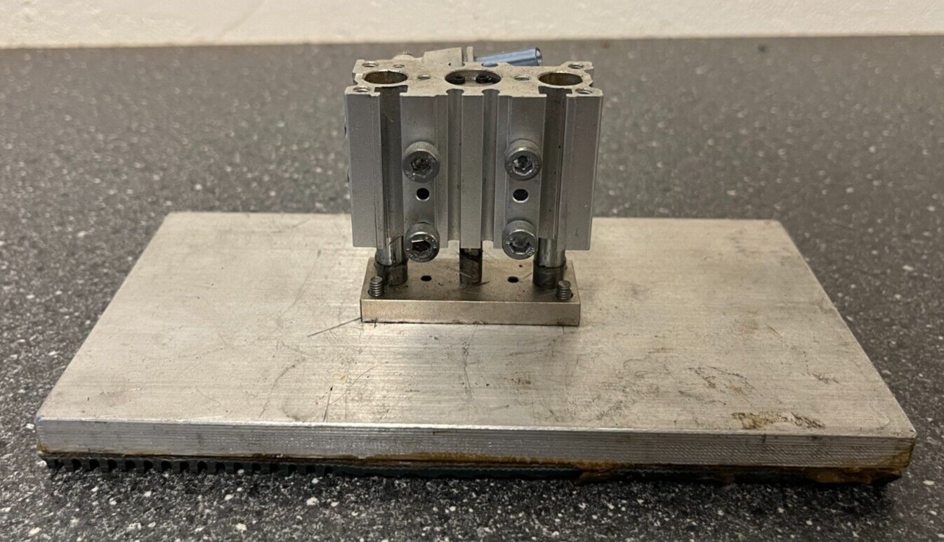 Pneumatic Gripper/Clamp with Mounting Base - Used, Fully Functional