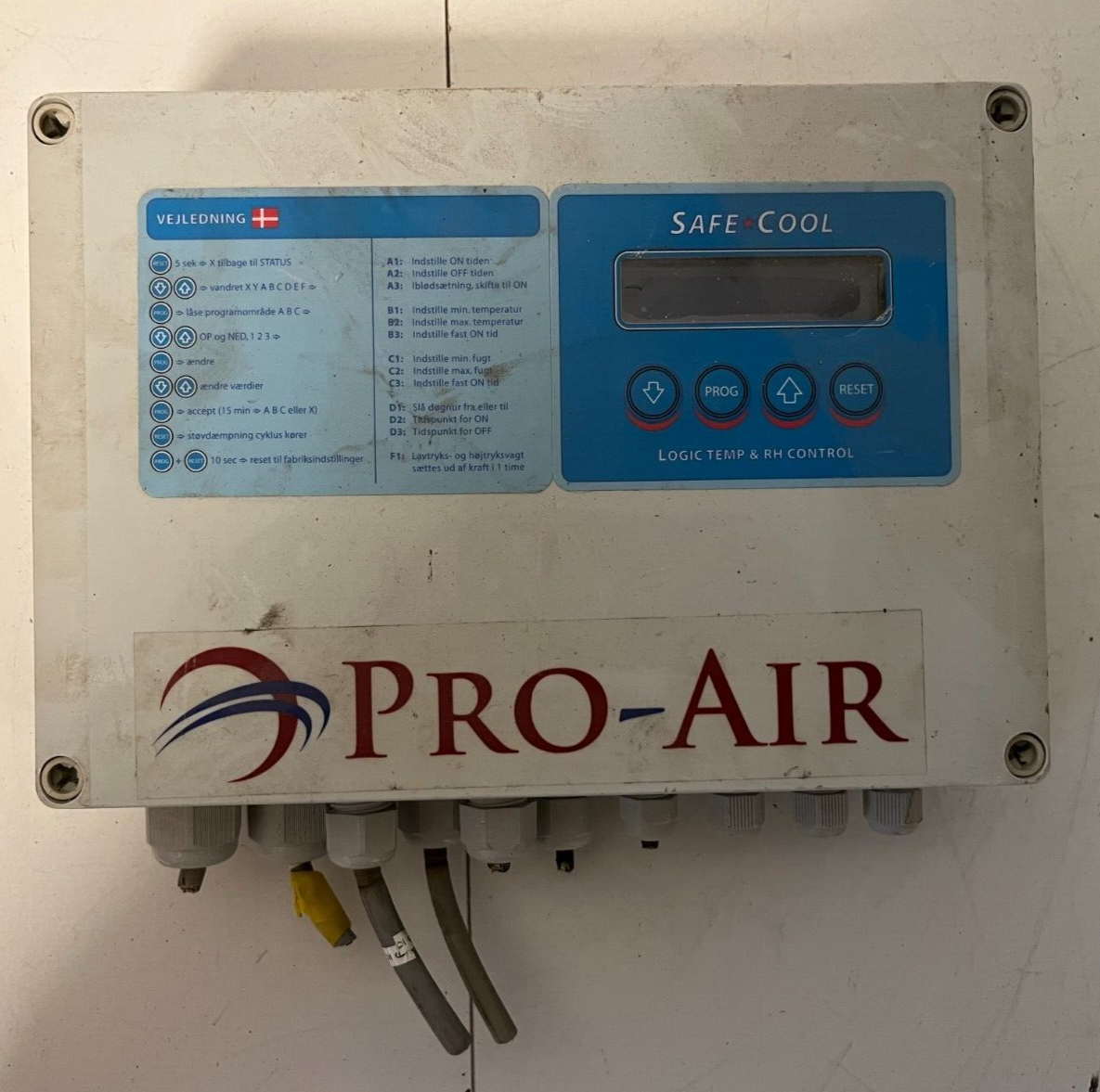 Pro-Air Safe Cool Industrial Climate Control Unit - Logic Temp & RH Controller