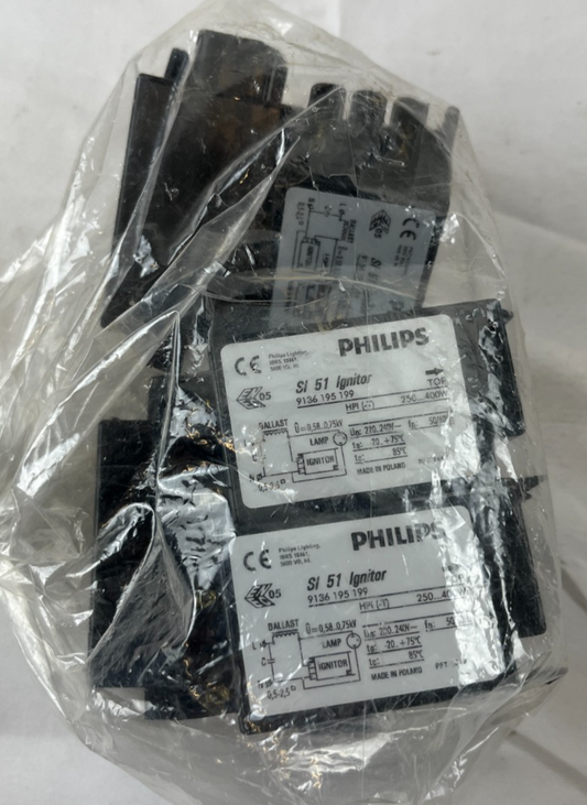 Philips SI 51 Ignitor 9136195199 HPI-T 250-400W New Lot Of 6x Pieces
