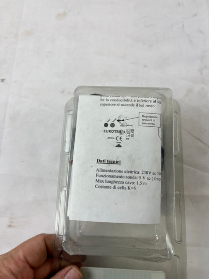 Eurotrol Conductivity Alarm Kit 230V Water Conductivity Monitor Sensor Probe New