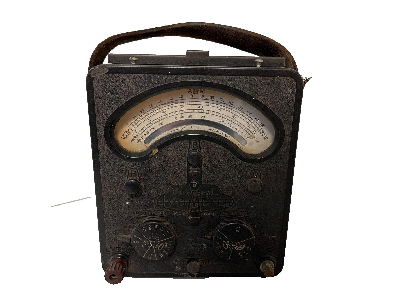 Vintage AVO Model 8 Universal Avometer Multimeter - Untested, As-Is