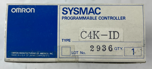 Omron Sysmac C4K-ID DC Input Module 24VDC 7mA PLC I/O Unit C-Series NIB NEW