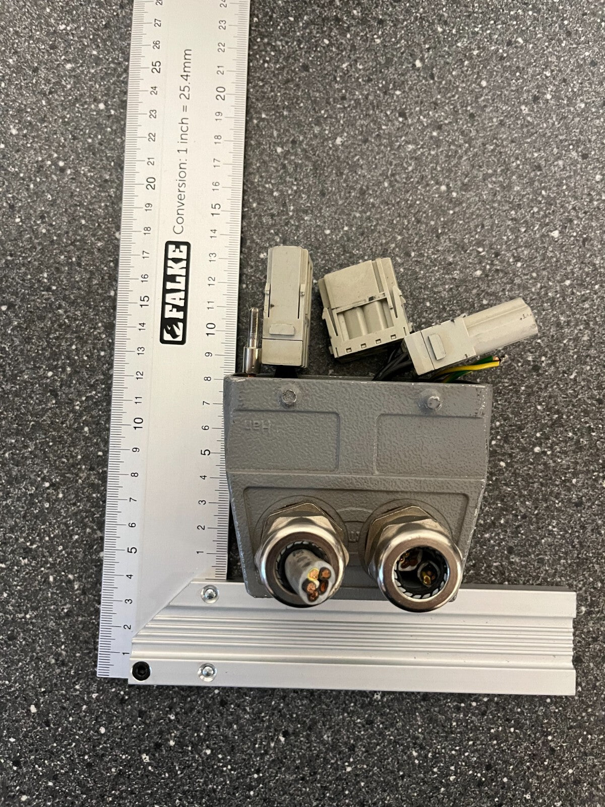 Harting Han Industrial Connector with Mixed Power & Data Modules - Used