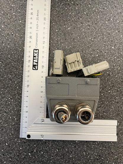 Harting Han Industrial Connector with Mixed Power & Data Modules - Used