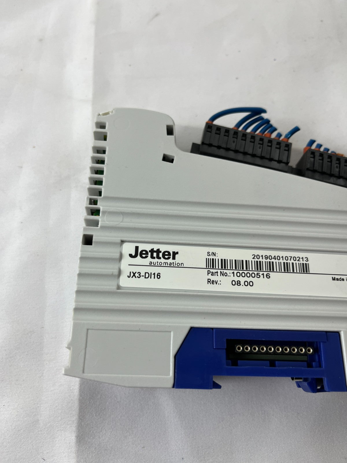 Jetter JX3-DI16 Digital Input Module 10000516 16 Channel 24VDC PLC Used Spare