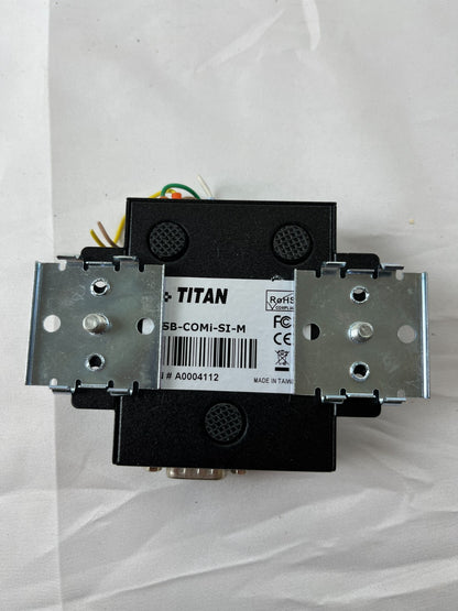 Titan SB-COMi-SI-M USB to Serial Industrial Converter DIN Rail Used Working