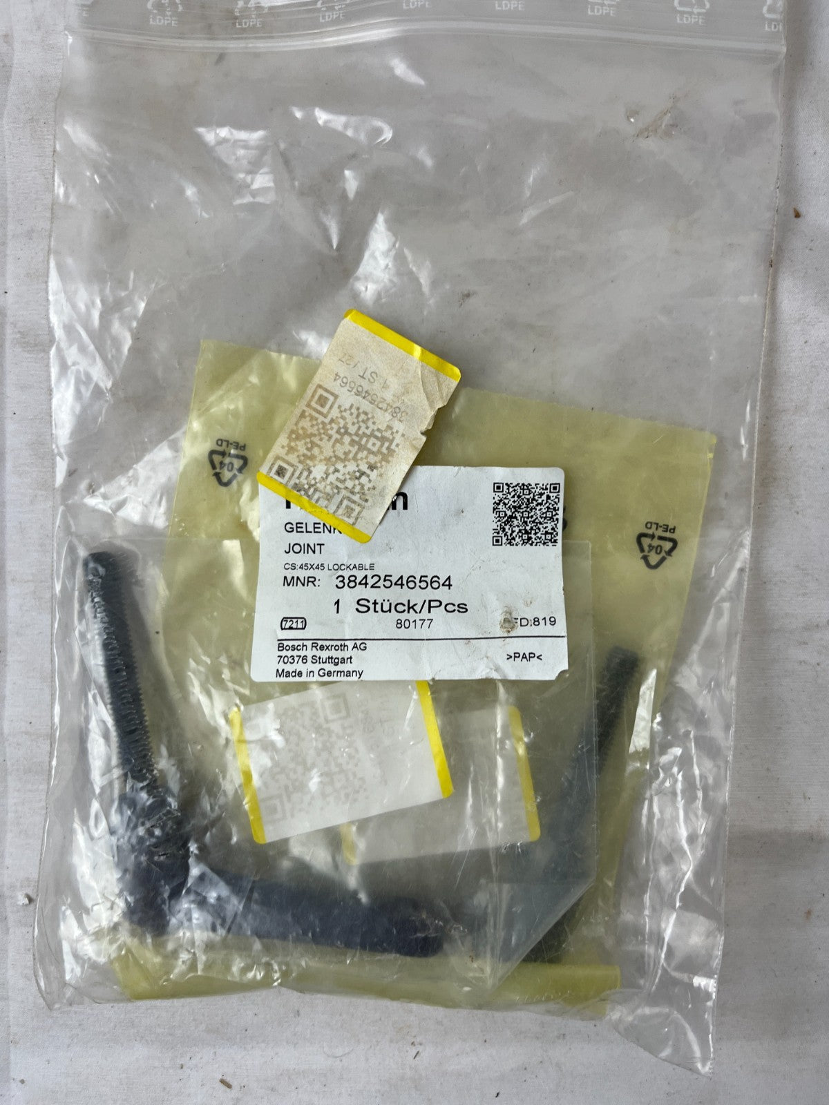 Bosch Rexroth 3842546564 Joint CS 45x45 Lockable New Spare Unit