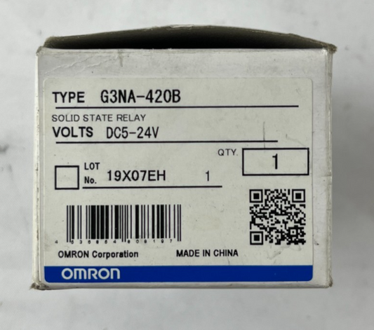 Omron G3NA-420B Solid State Relay, 1-Phase 20A 200–480VAC Load, 5–24VDC Input