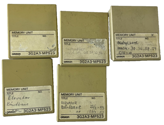 Omron 3G2A3-MP523 Memory Unit Lot of 5 PLC Modules Used Spare Units